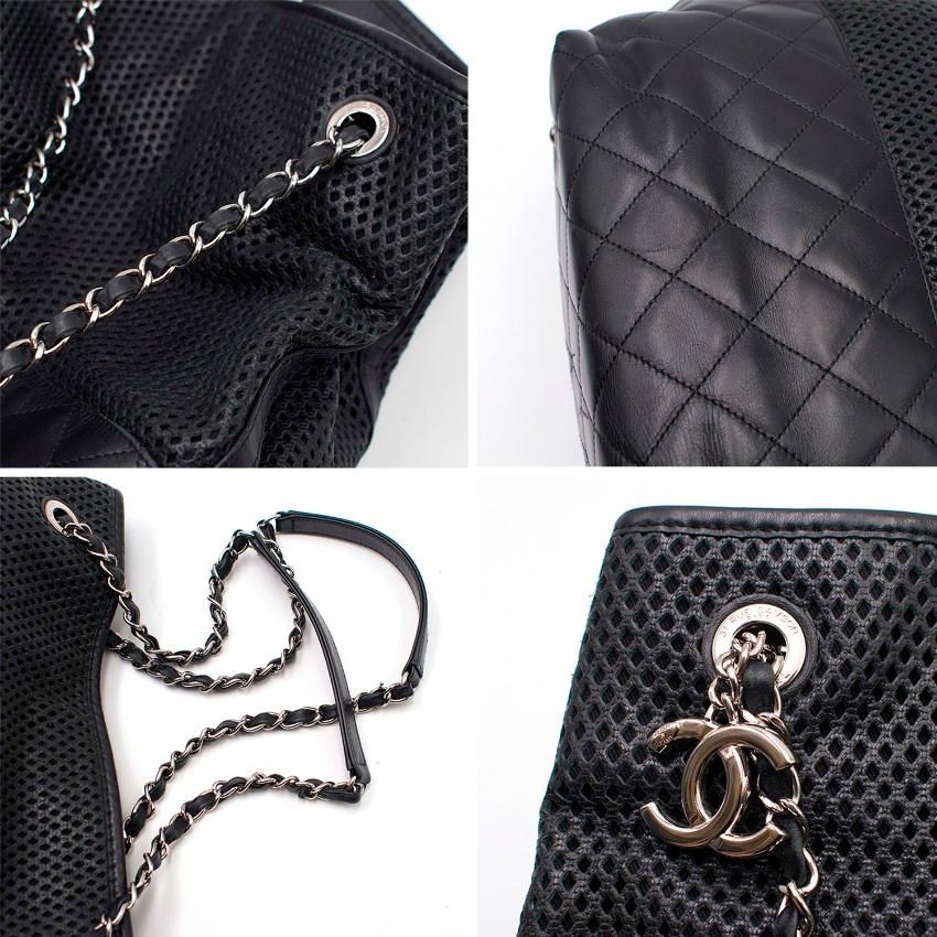 Chanel Black Up In The Air Tote Bag For Sale 3