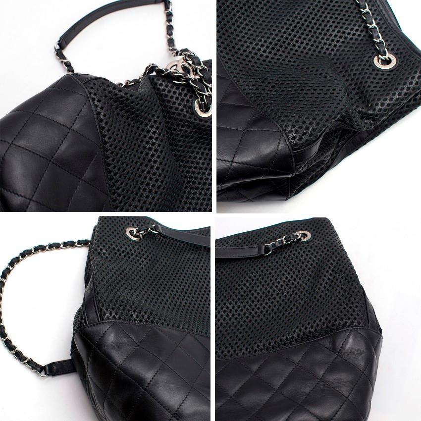 Chanel Black Up In The Air Tote Bag For Sale 5