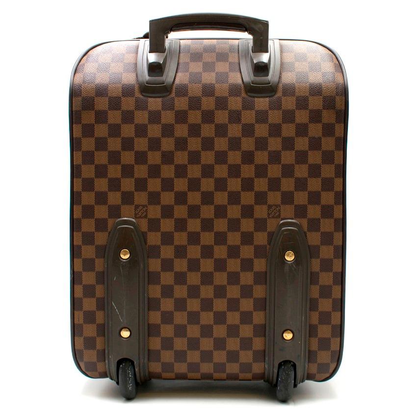 Louis Vuitton Brown Damier Ebene Pegase 55 Rolling Luggage In Excellent Condition For Sale In London, GB