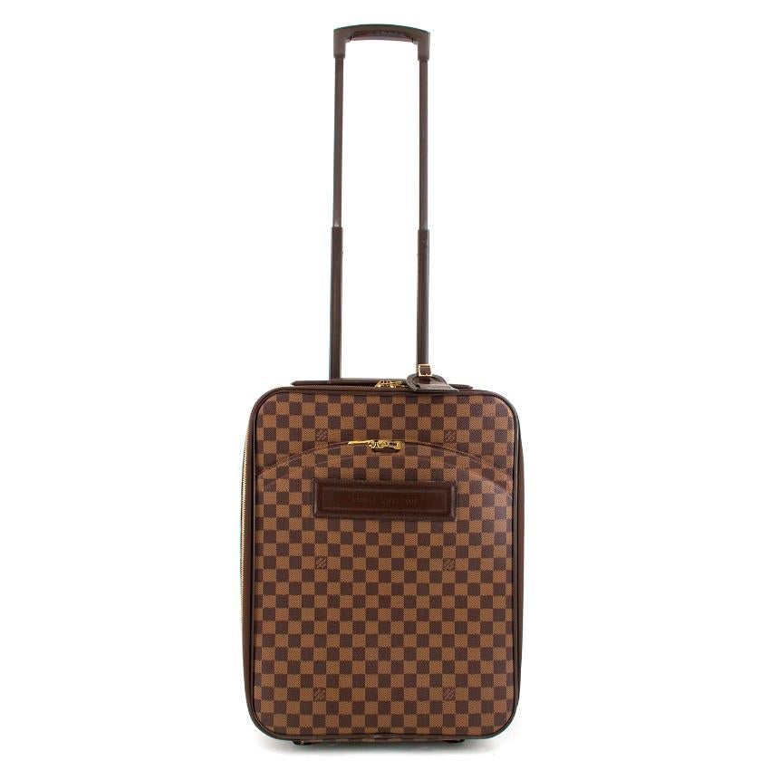Louis Vuitton Brown Damier Ebene Pegase 55 Rolling Luggage For Sale 5