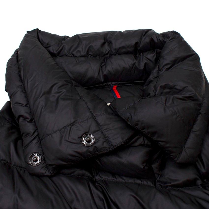 Women's Moncler Black Puffer Cape Coat US 4