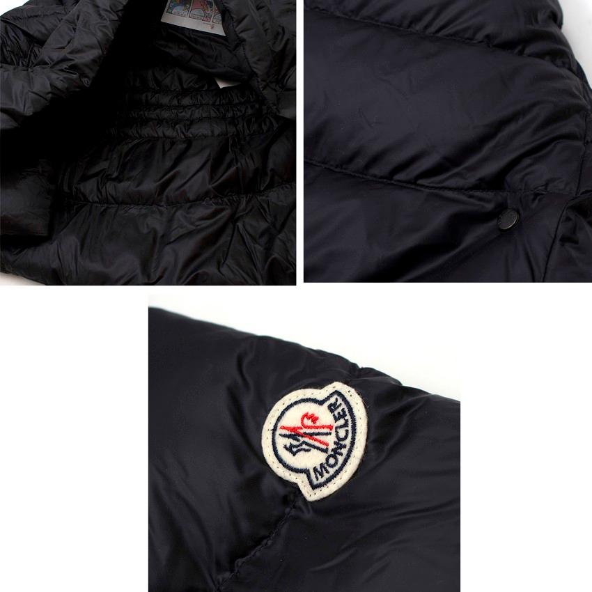 Moncler Black Puffer Cape Coat US 4 2