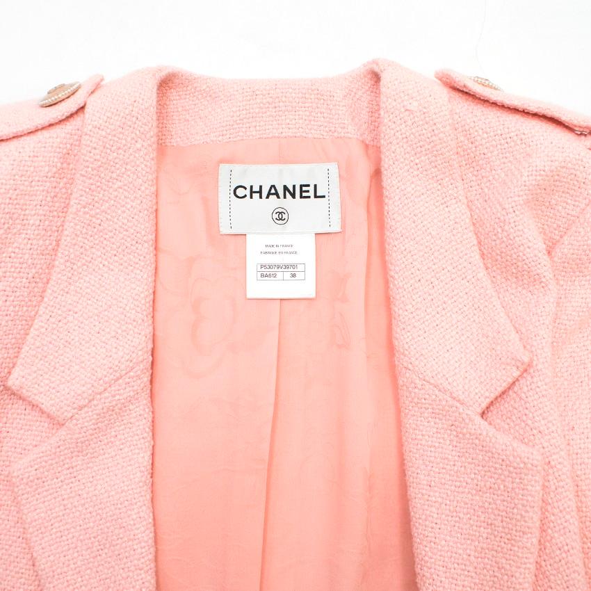 Chanel Pink Tweed Jacket US 6 In Excellent Condition In London, GB