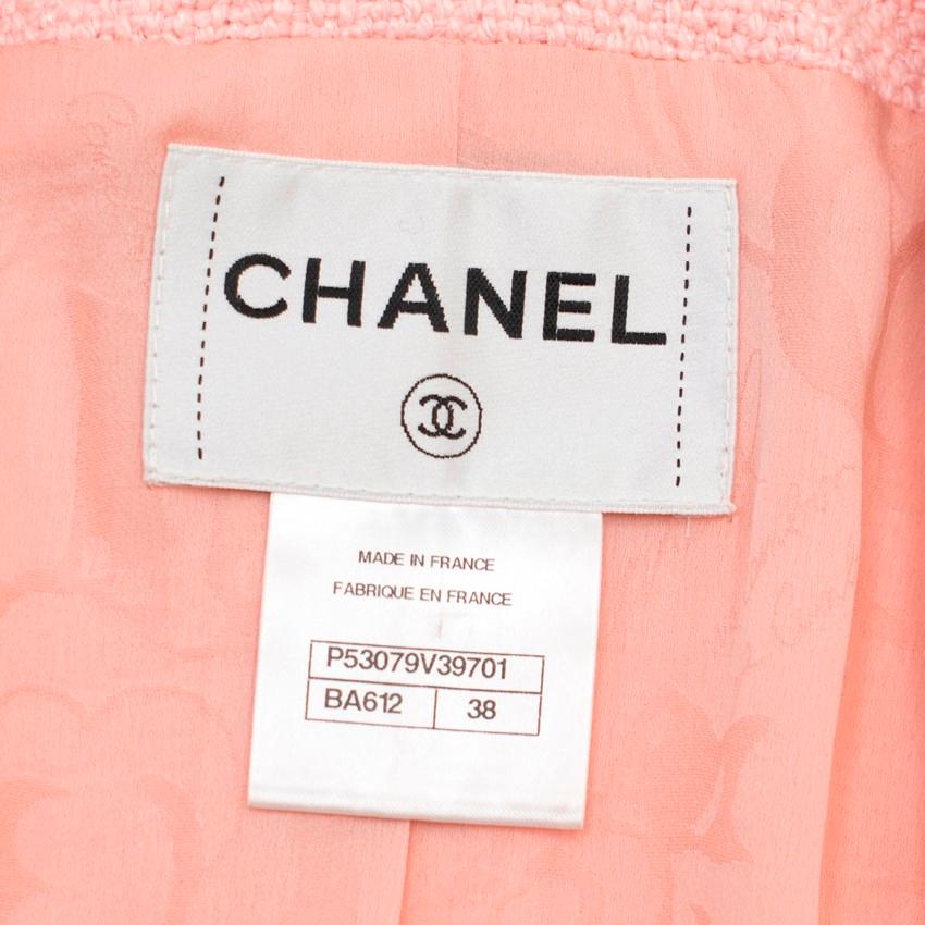 Women's Chanel Pink Tweed Jacket US 6