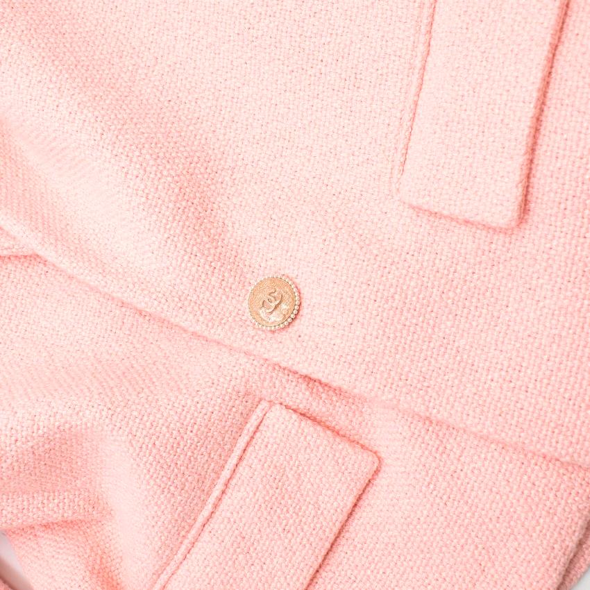 Chanel Pink Tweed Jacket US 6 3