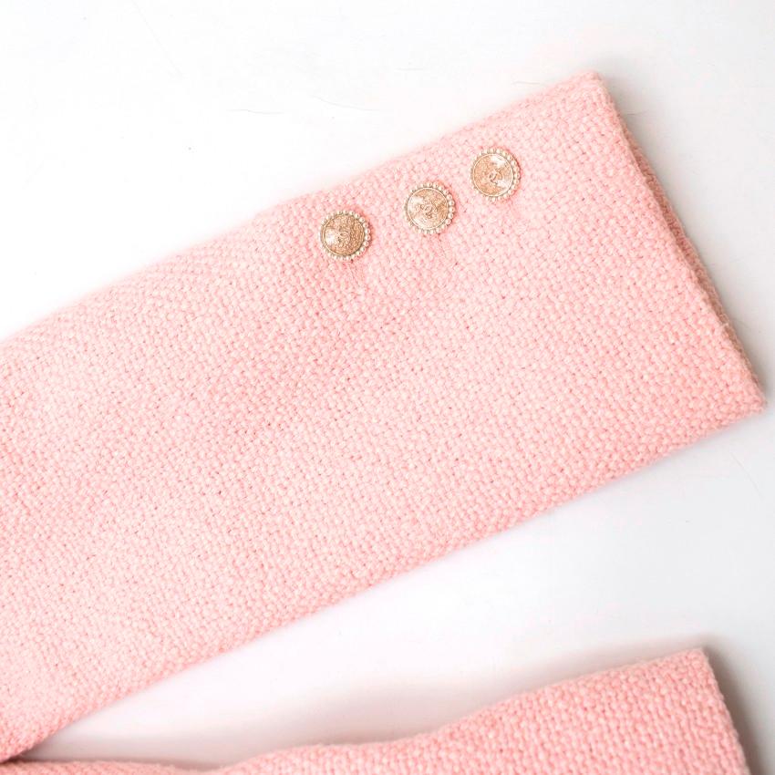Chanel Pink Tweed Jacket US 6 4