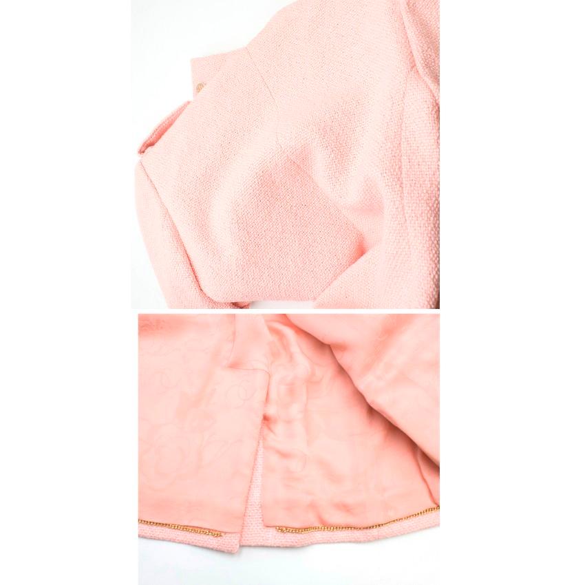 Chanel Pink Tweed Jacket US 6 5