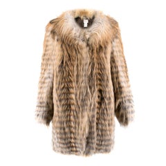 Celine Fox Fur Coat Size 6