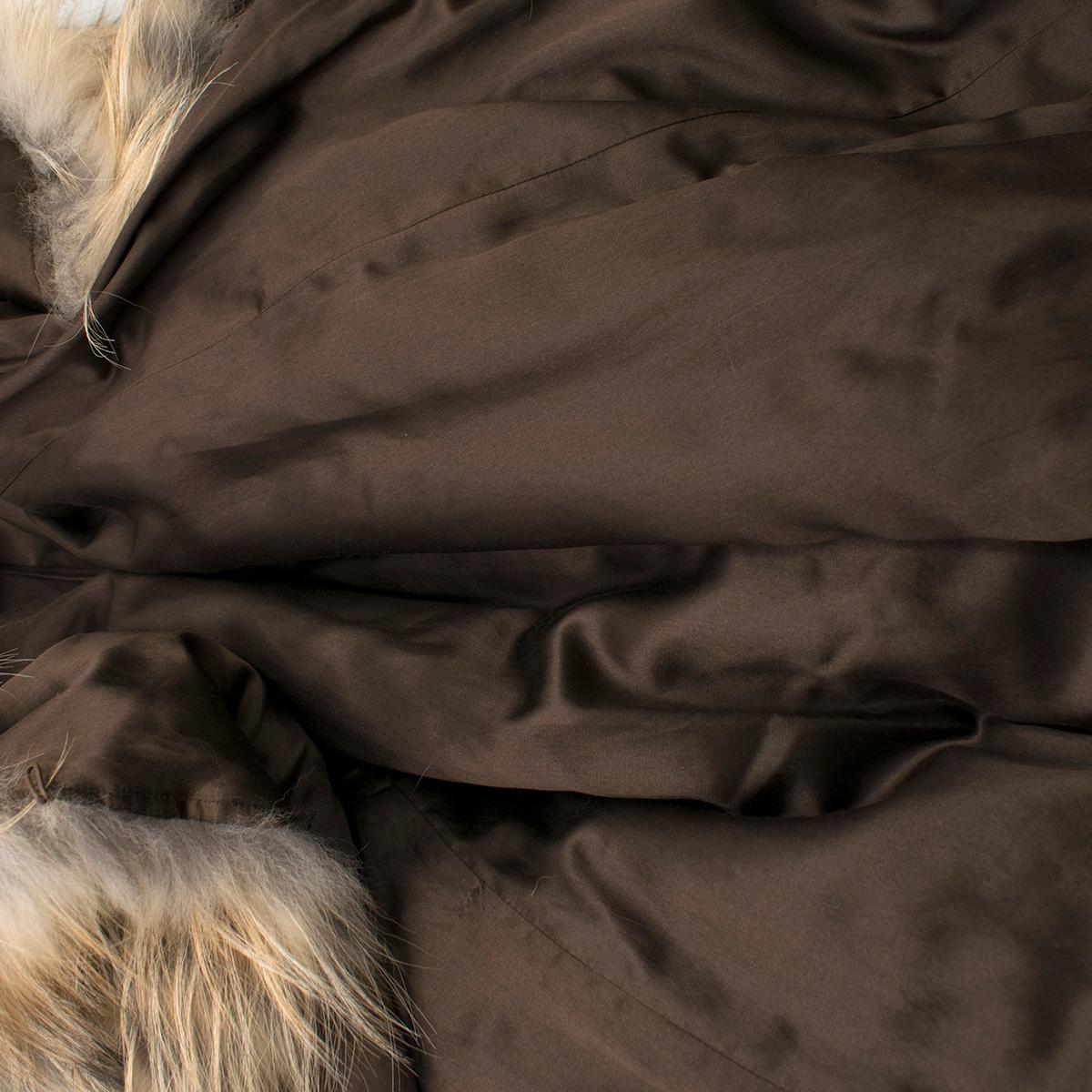 Women's Celine Fox Fur Coat Size 6 For Sale