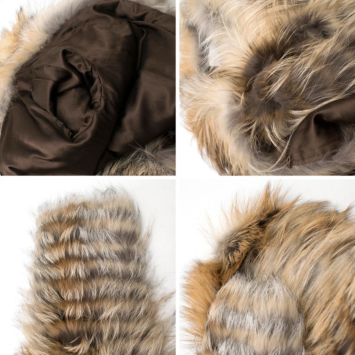 Celine Fox Fur Coat Size 6 For Sale 2