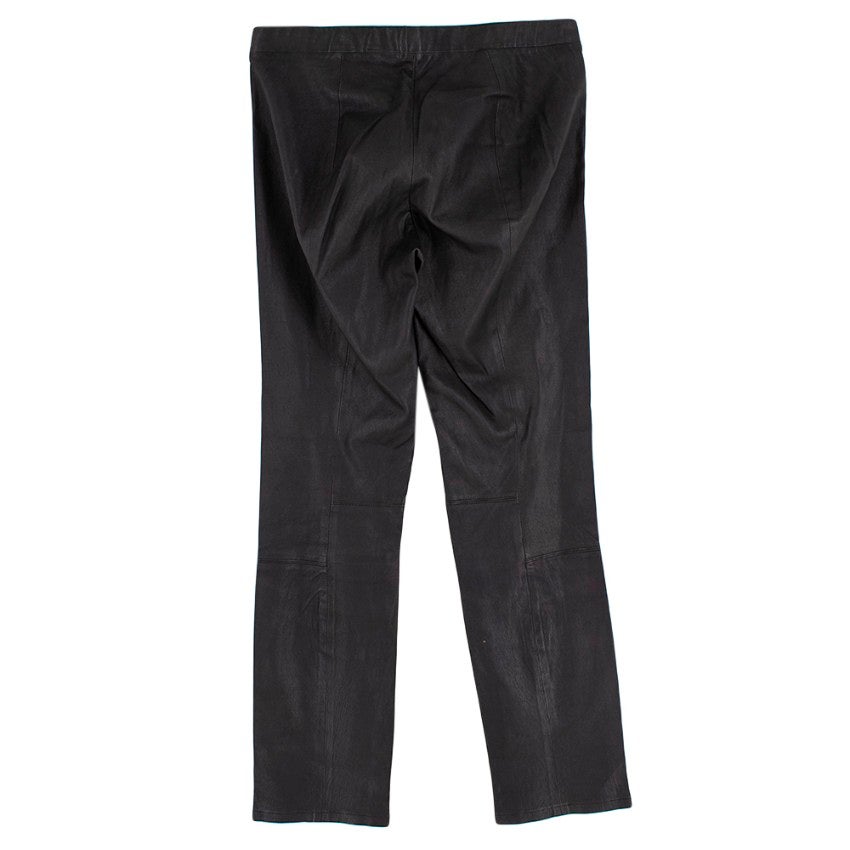 vince black leather pants