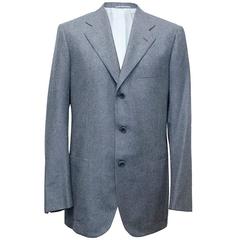 Kiton Men's Blue Cashmere Blazer 5