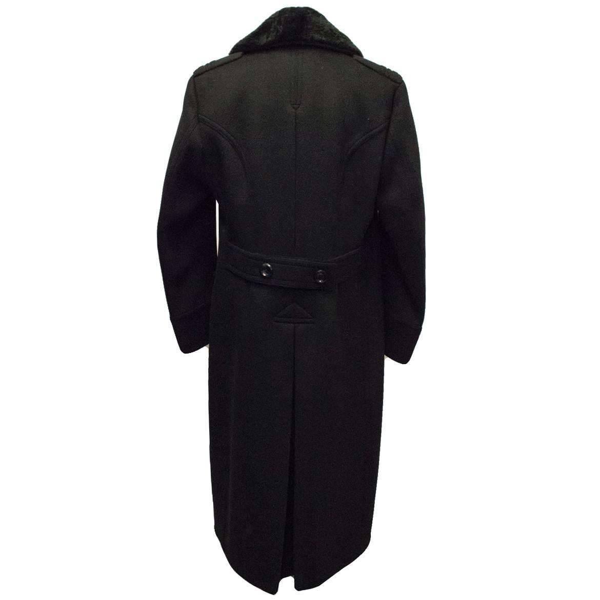 men's cashmere coat with fur collar