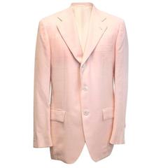Kiton Men's Pink Cashmere Blazer