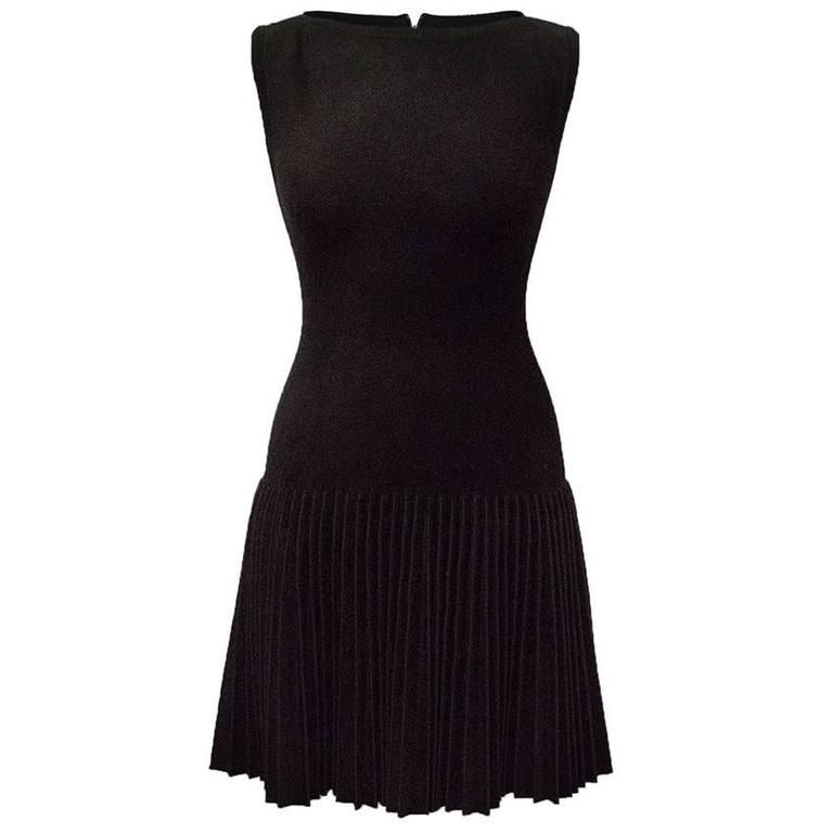 alaia black dress