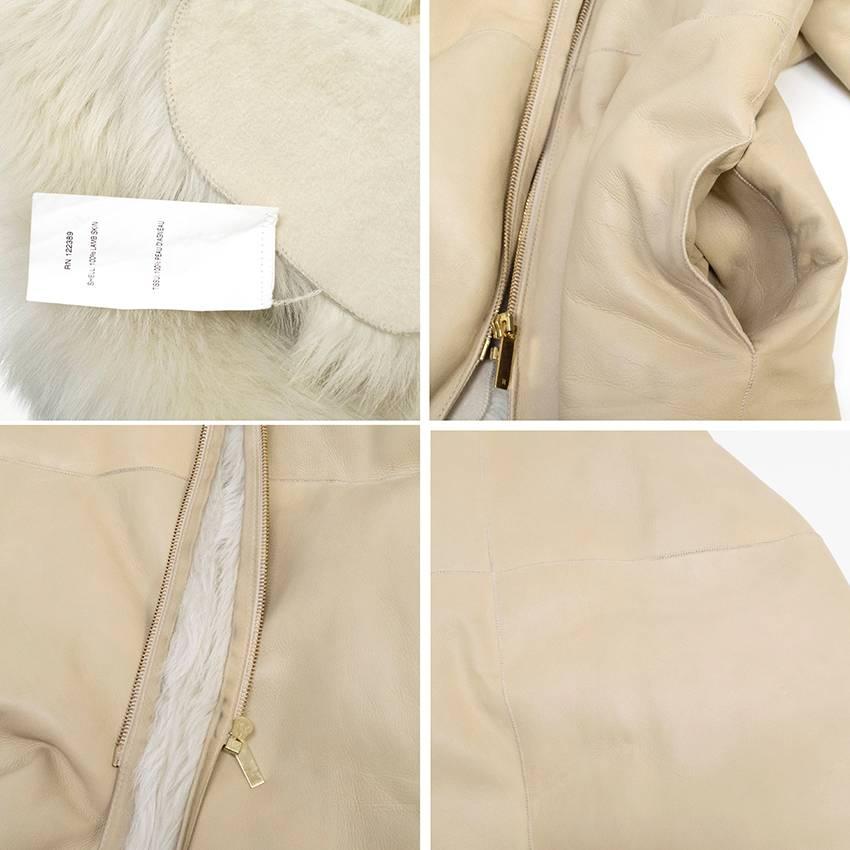 The Row Lambskin Coat In Good Condition For Sale In London, GB