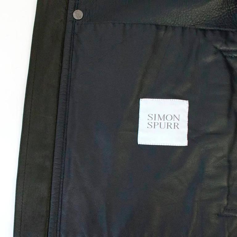 Simon Spurr Leather Bomber Jacket For Sale at 1stDibs | simon spurr ...
