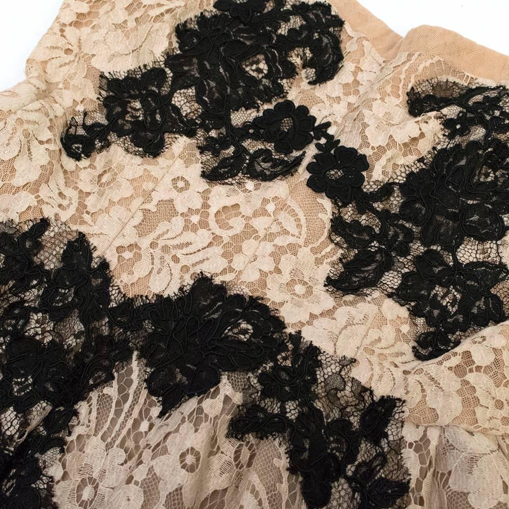 Dolce & Gabbana Couture Lace Strapless Dress For Sale 1