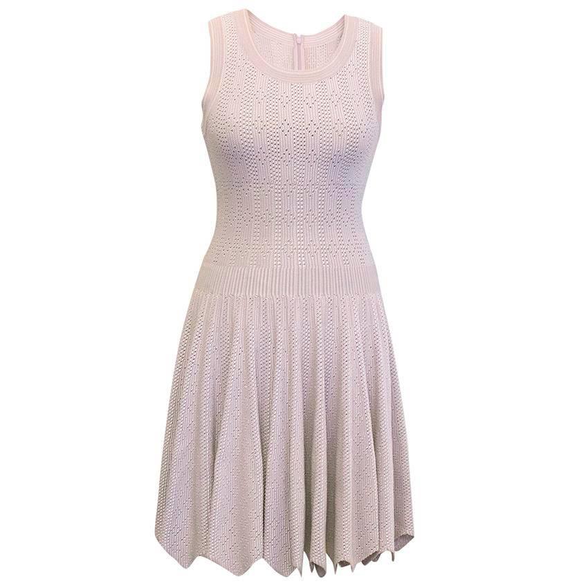 Alaia Lilac Pleated Dress For Sale