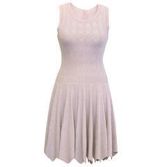 Alaia Lilac Pleated Dress