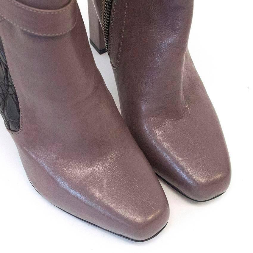 Karina IK taupe ankle booties For Sale 1