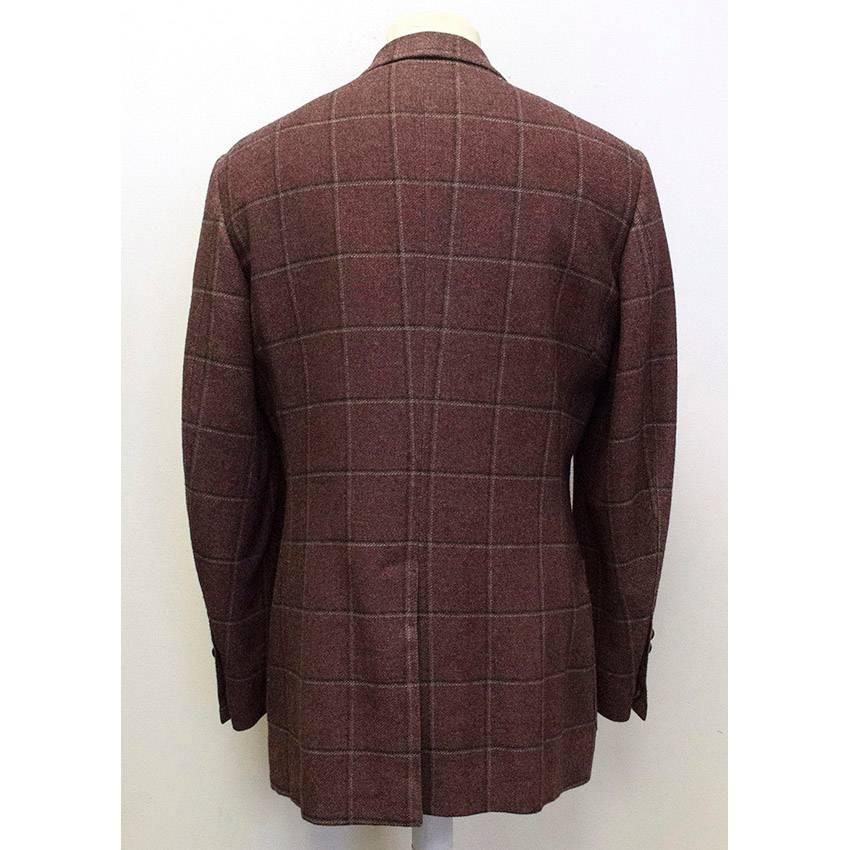 Tom Ford 52R Eggplant Wool Blazer In New Condition For Sale In London, GB