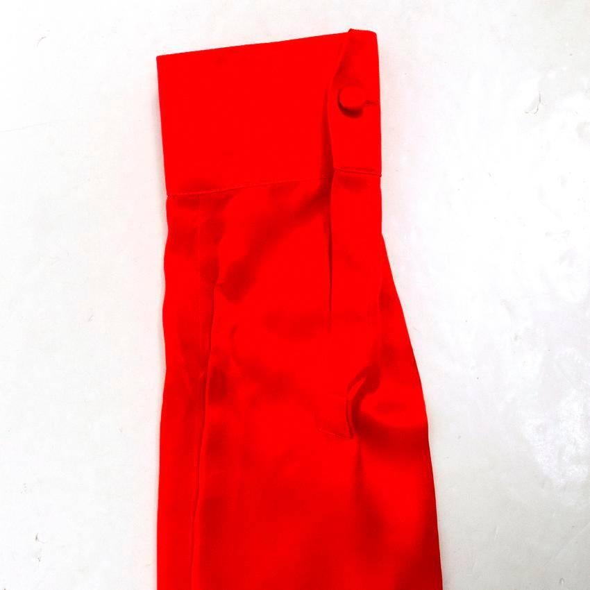 Women's Givenchy Red Silk Gown For Sale