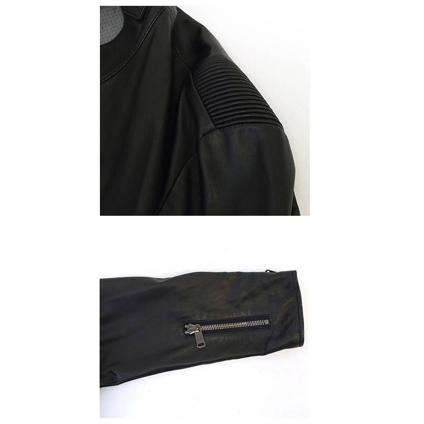 Yves Saint Laurent Black Leather Jacket  For Sale 3