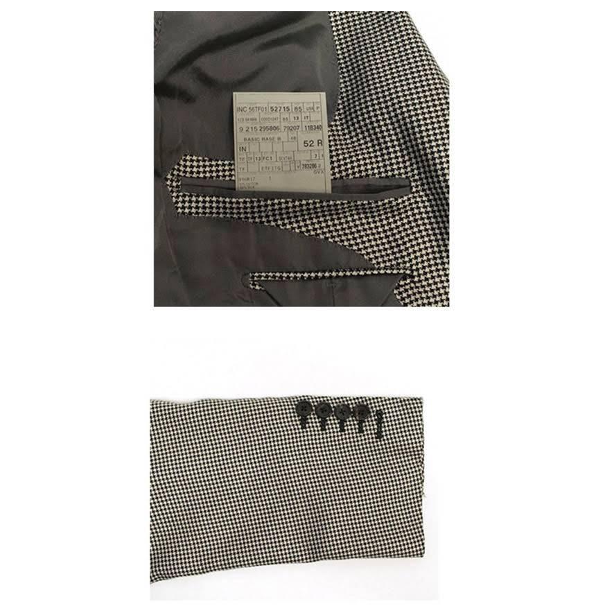 Tom Ford Black and White Dog Tooth Check Blazer For Sale 2