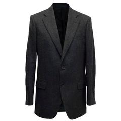 Burberry Dark Grey Wool Blend Blazer 10