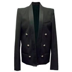 Balmain Black Military Style Jacket 8