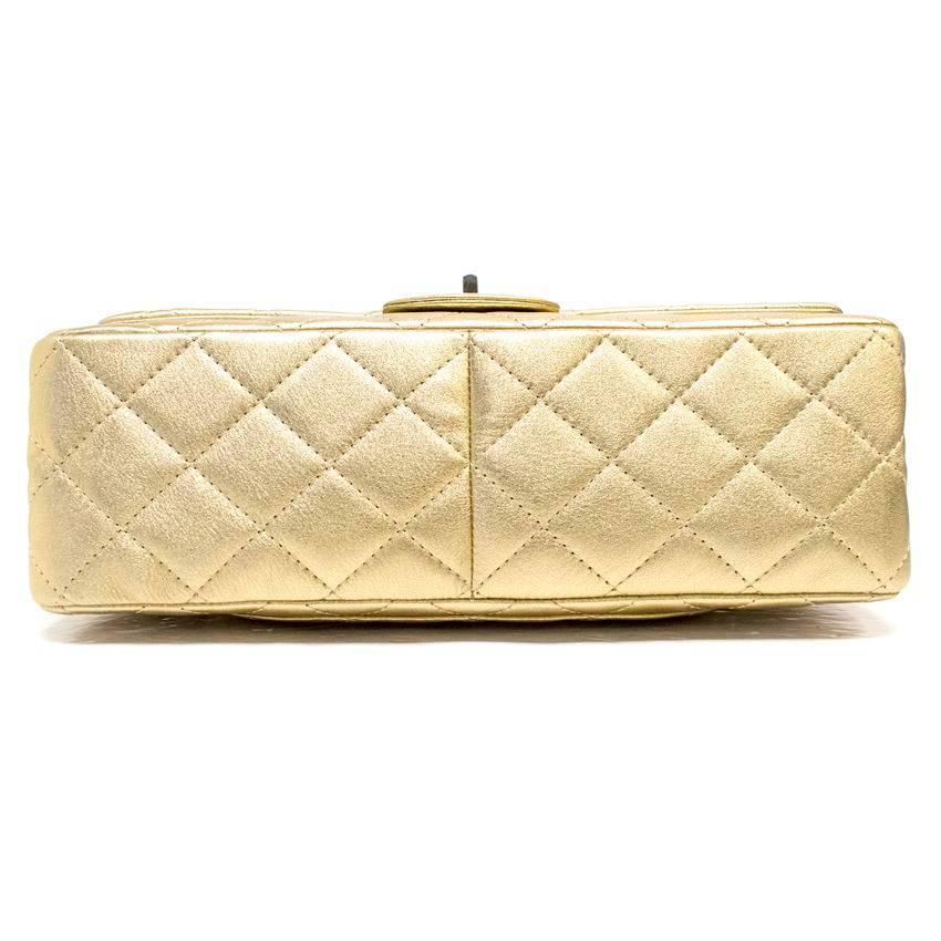 Chanel Gold Flap Bag For Sale 5