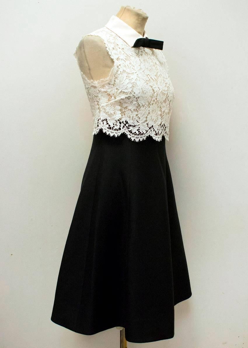 valentino black and white dress