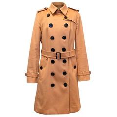 Burberry 'Sandringham' Tan Cashmere Trench Coat 2