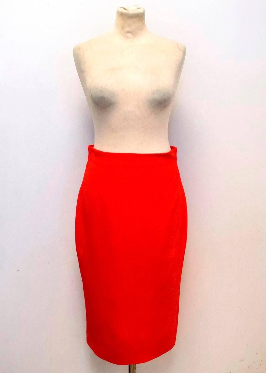 Alexander McQueen Red Two Piece Skirt Suit 4