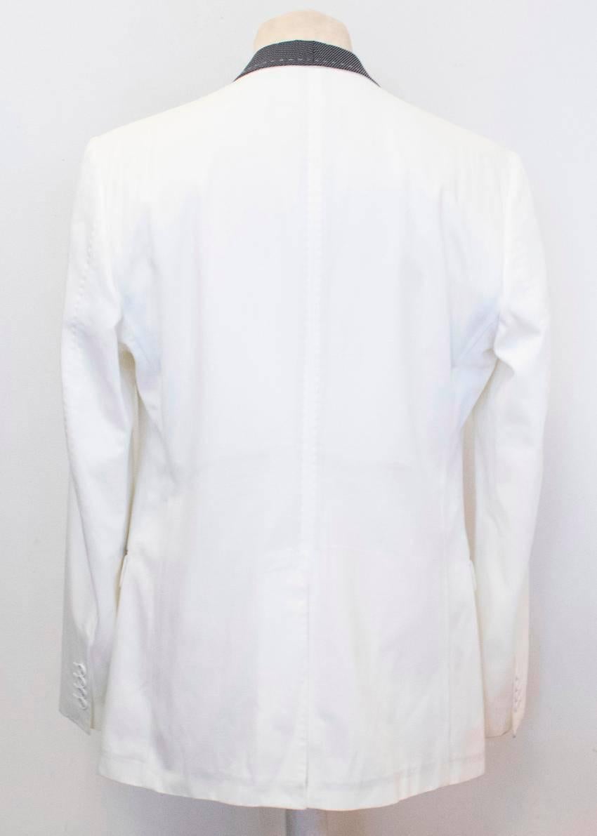 dolce and gabbana white jacket