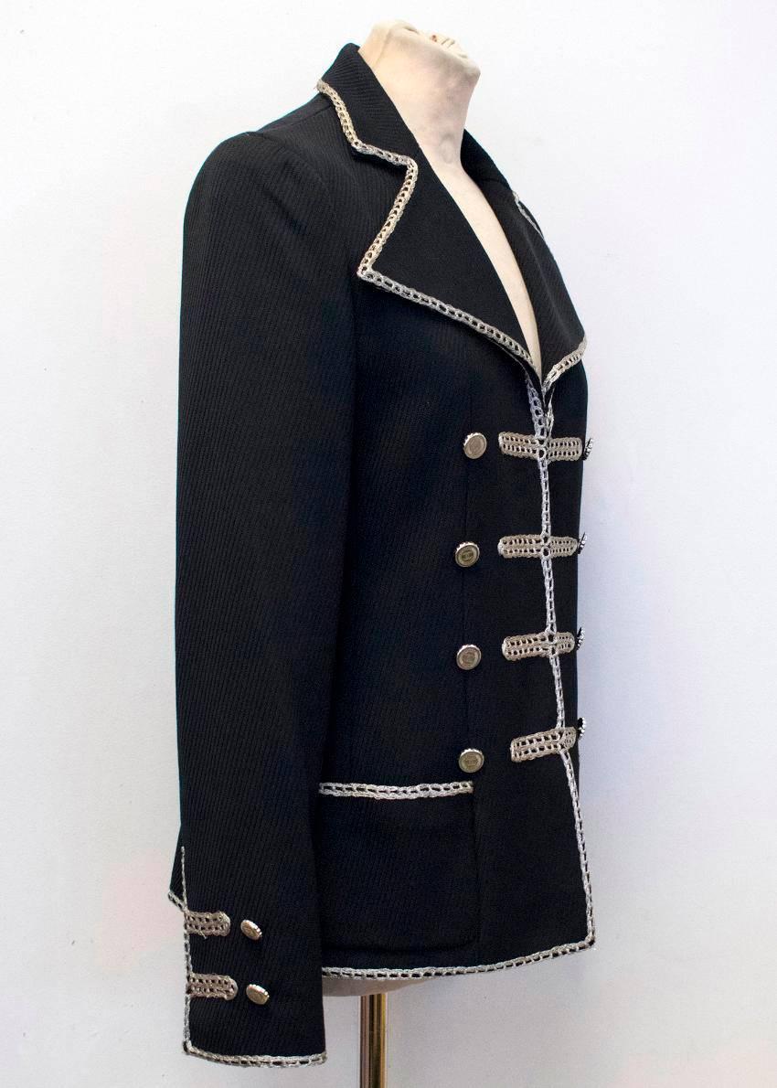 Chanel Black Military Blazer In New Condition In London, GB