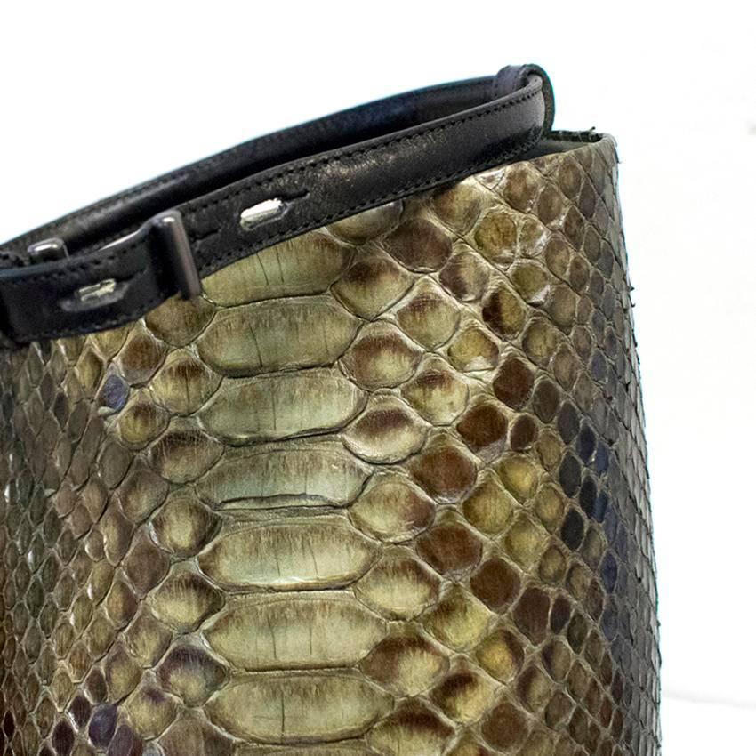 Reed Krakoff Python Skin Boots In Excellent Condition For Sale In London, GB