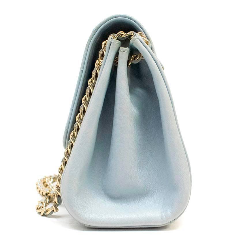 Chanel Light Blue Shoulder Bag  In Good Condition For Sale In London, GB