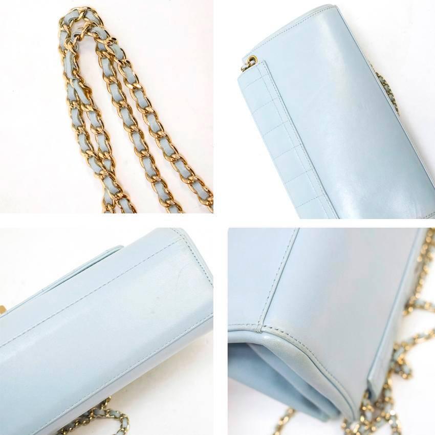Chanel Light Blue Shoulder Bag  For Sale 2