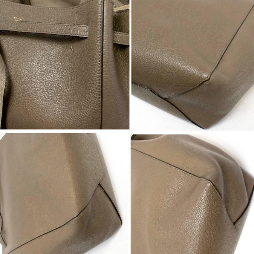 Celine Taupe Cabas Phantom Tote In New Condition For Sale In London, GB