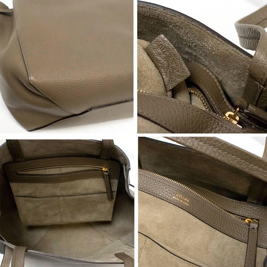 Women's or Men's Celine Taupe Cabas Phantom Tote For Sale