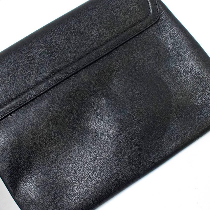 Tom Ford Black Leather Clutch In Excellent Condition For Sale In London, GB