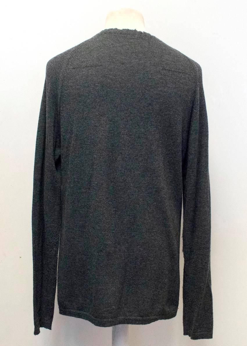 grey dior jumper