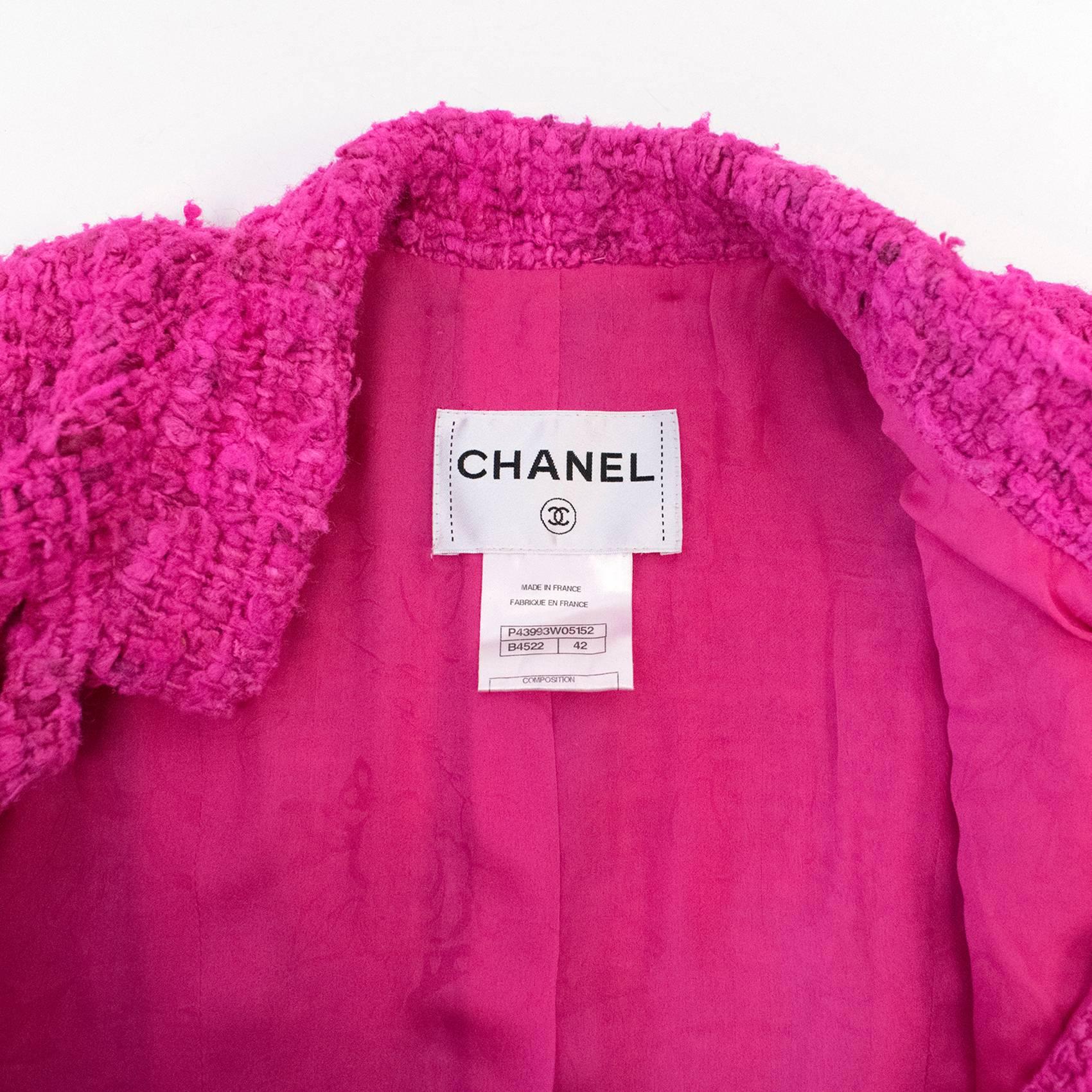 Chanel Fuschia Bombay Jacket 1