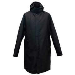 Lanvin Men's Black Hooded Coat 2