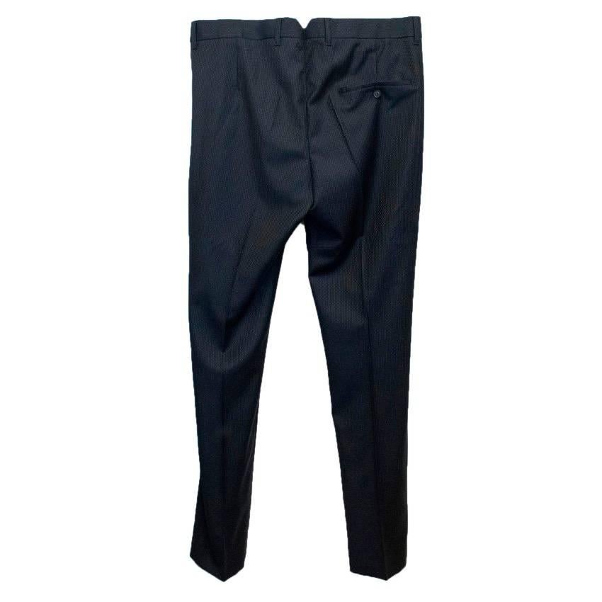 Acne Men's Navy Blue Pinpoint Suit  For Sale 3