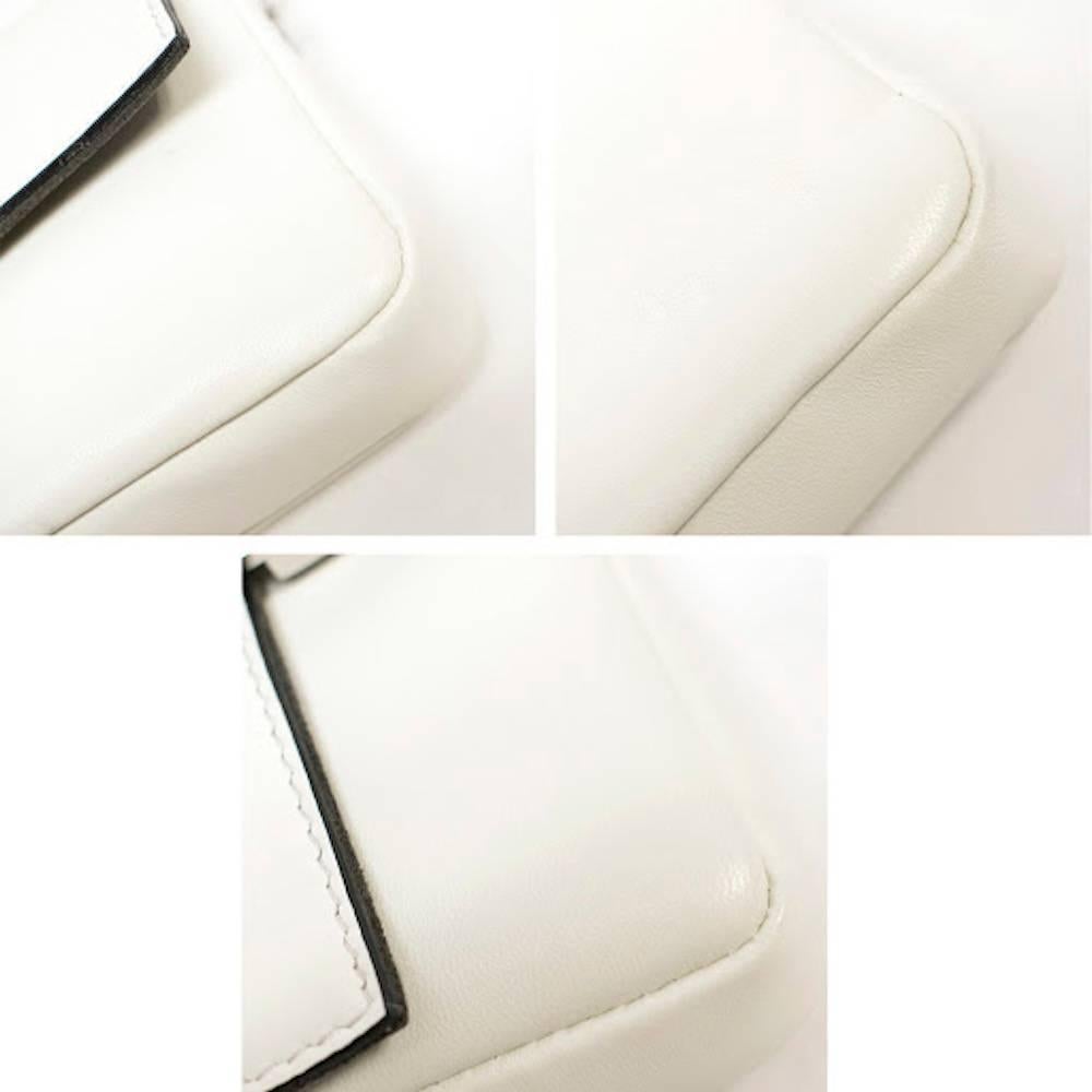 Fendi Micro White Baguette Nappa Cross Body Bag For Sale 1