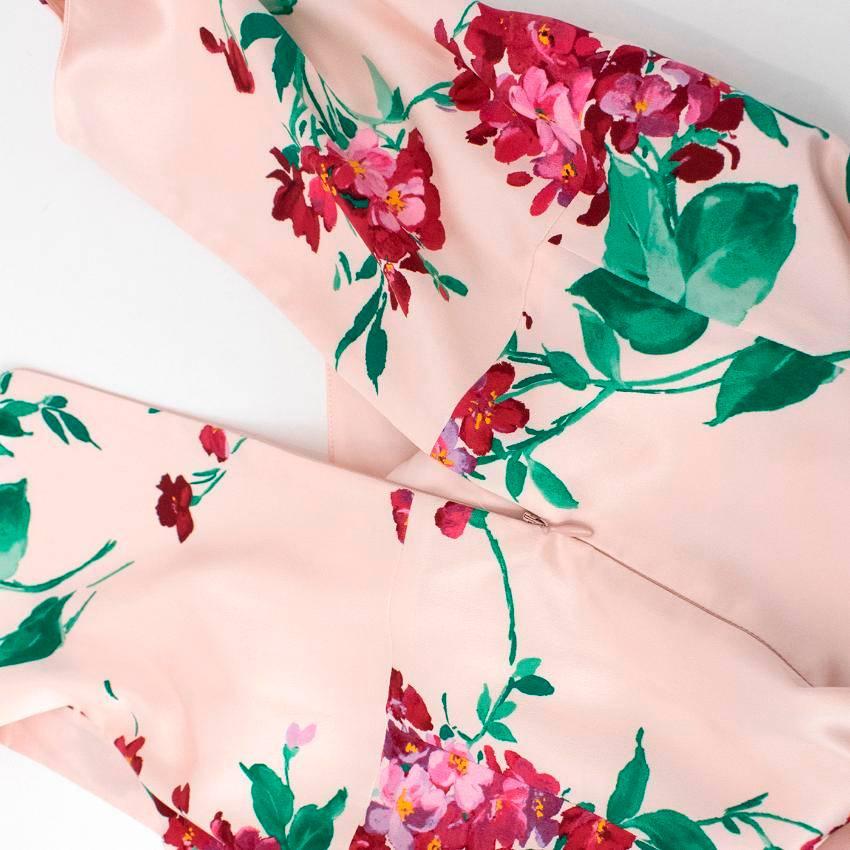 Women's Dolce & Gabbana Pink Silk Floral Dress