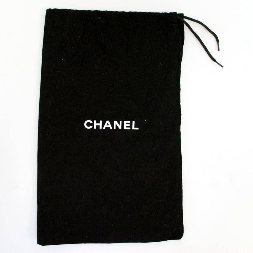 Chanel Black with Gold CC Logo 'Escarpin' Platform Heels 1